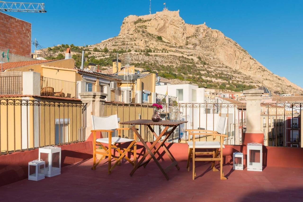 Alc - Stylish Studio With Fantastic Terrace, Old Town Alicante Extérieur photo